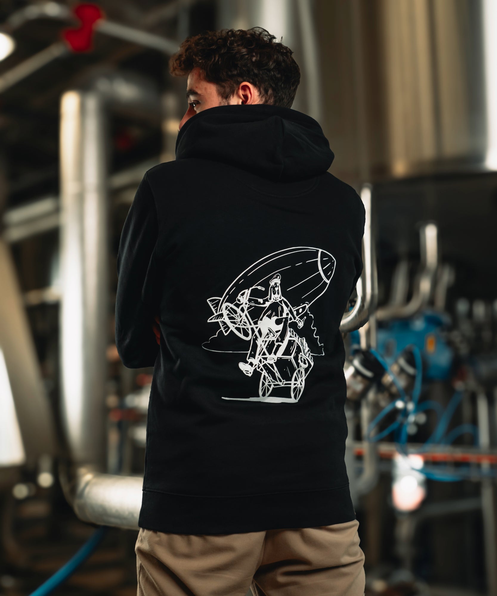 Kapuzenpullover Schwarz