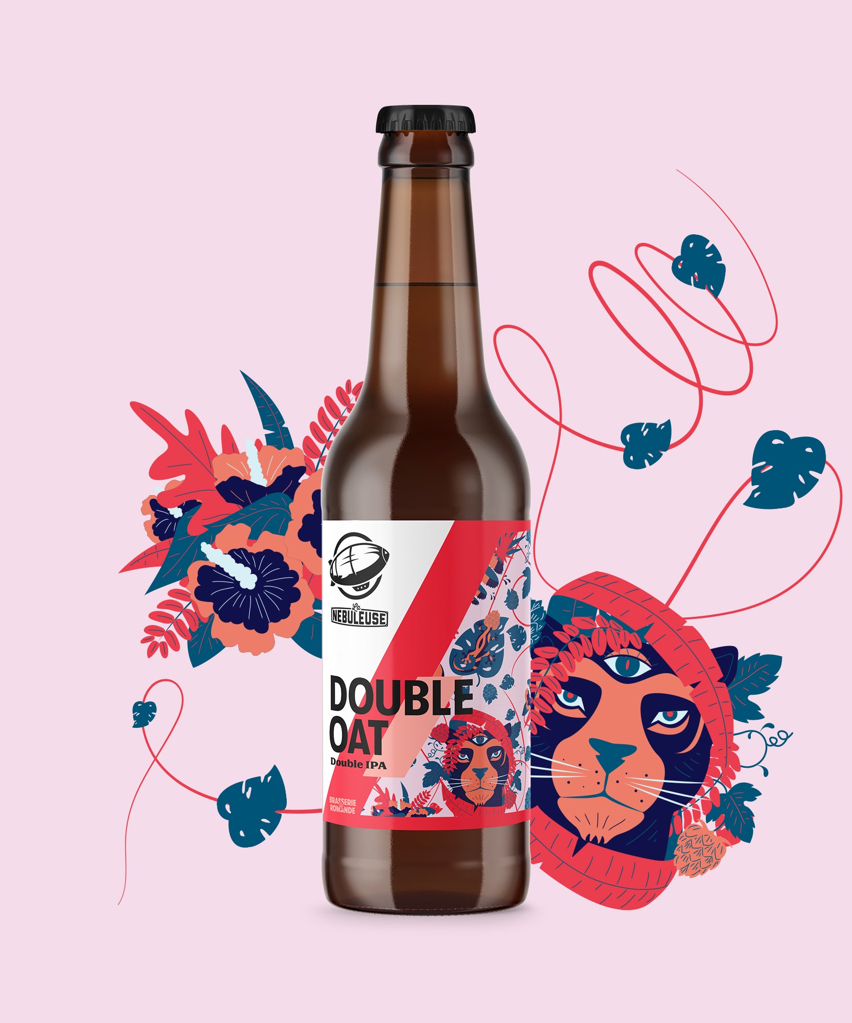 Double Oat de la brasserie romande "La Nébuleuse"