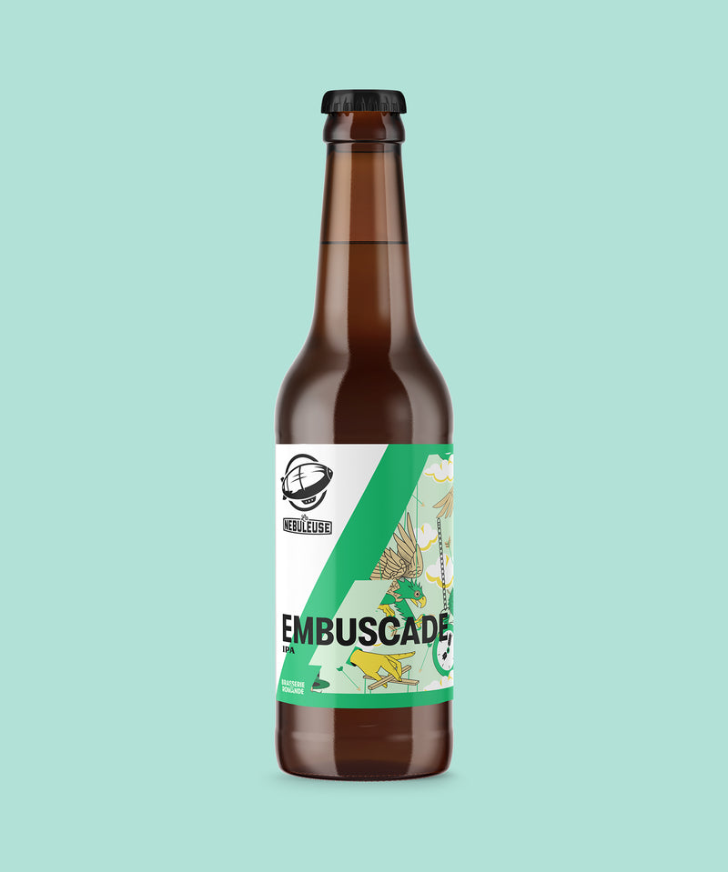 Embuscade bouteille de la brasserie romande "La Nébuleuse" à Lausanne