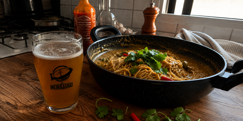 Un verre de Speakeasy avec un plat épicé