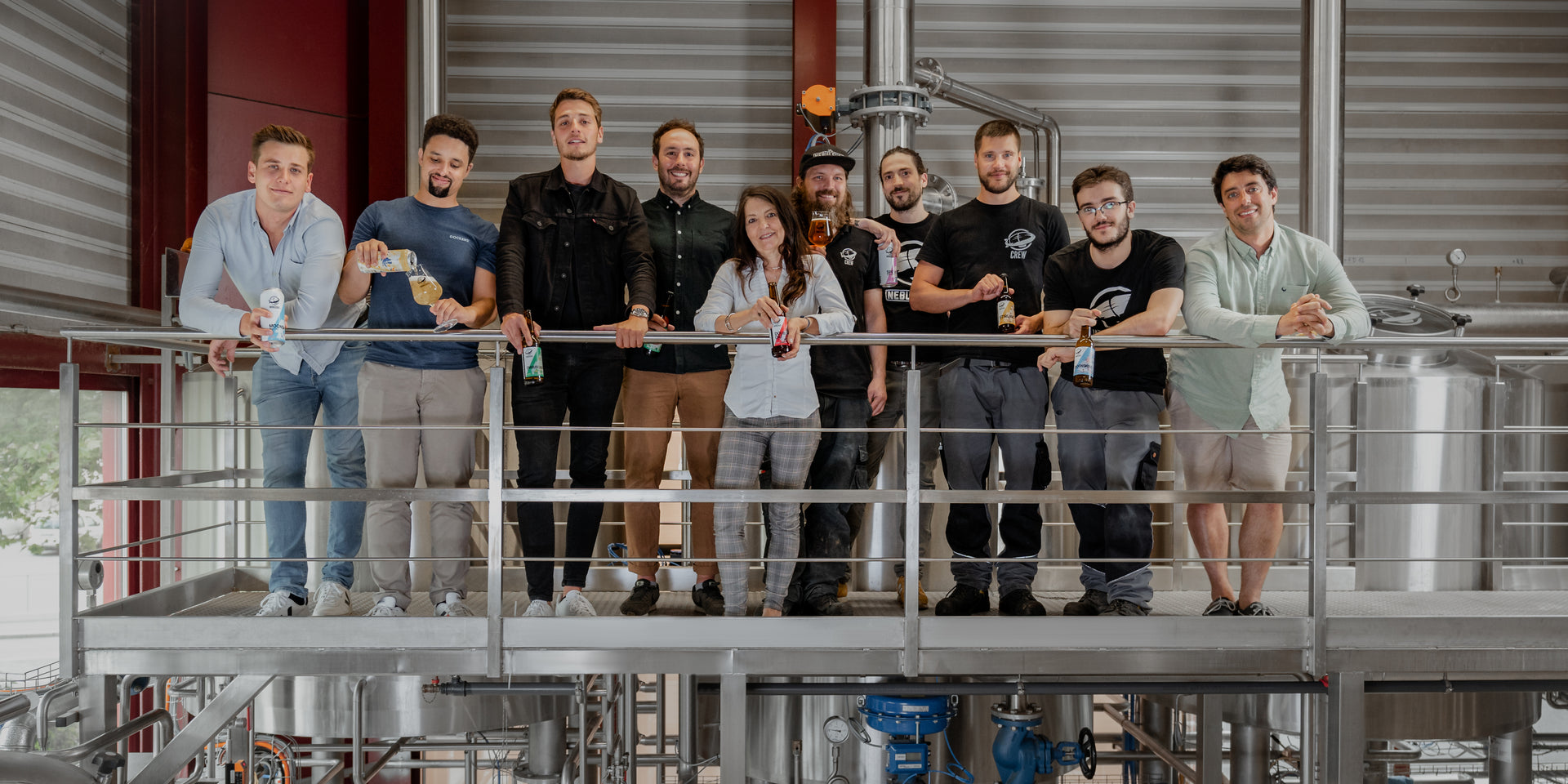 Equipe de La Nébuleuse, brasserie romande et artisanale à Lausanne.