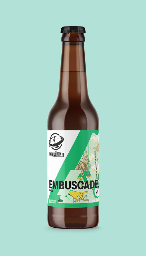 Embuscade bouteille de la brasserie romande "La Nébuleuse" à Lausanne