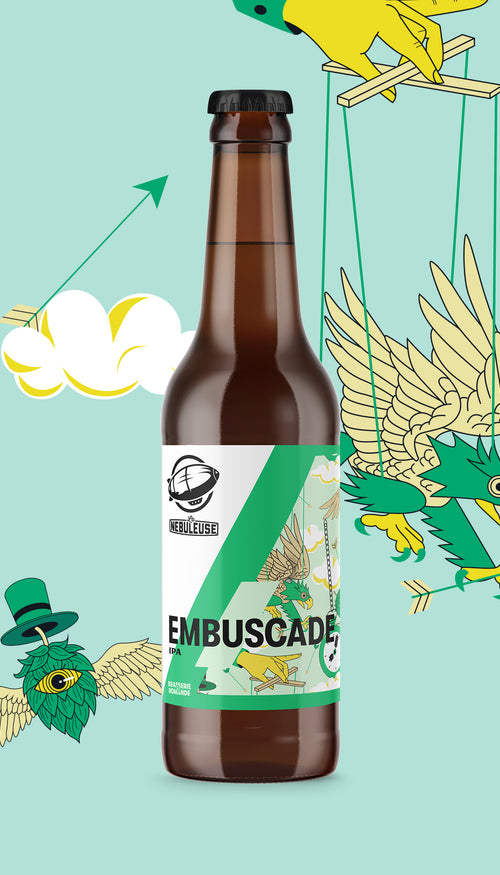 Embuscade bouteille de la brasserie romande "La Nébuleuse" à Lausanne