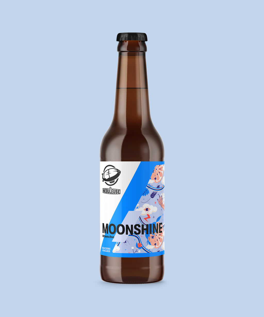 Bière blanche Moonshine bouteille de "La Nébuleuse" à Lausanne