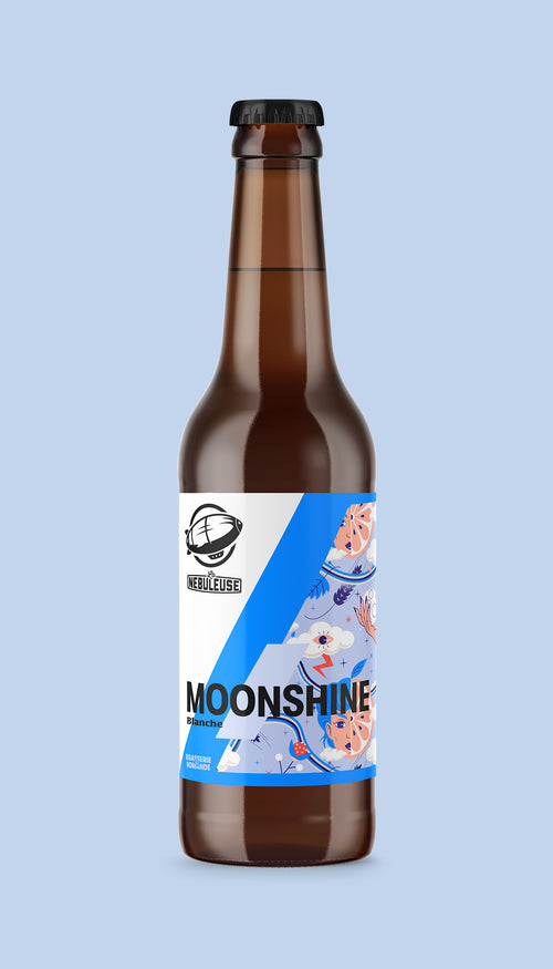 Bière blanche Moonshine bouteille de "La Nébuleuse" à Lausanne